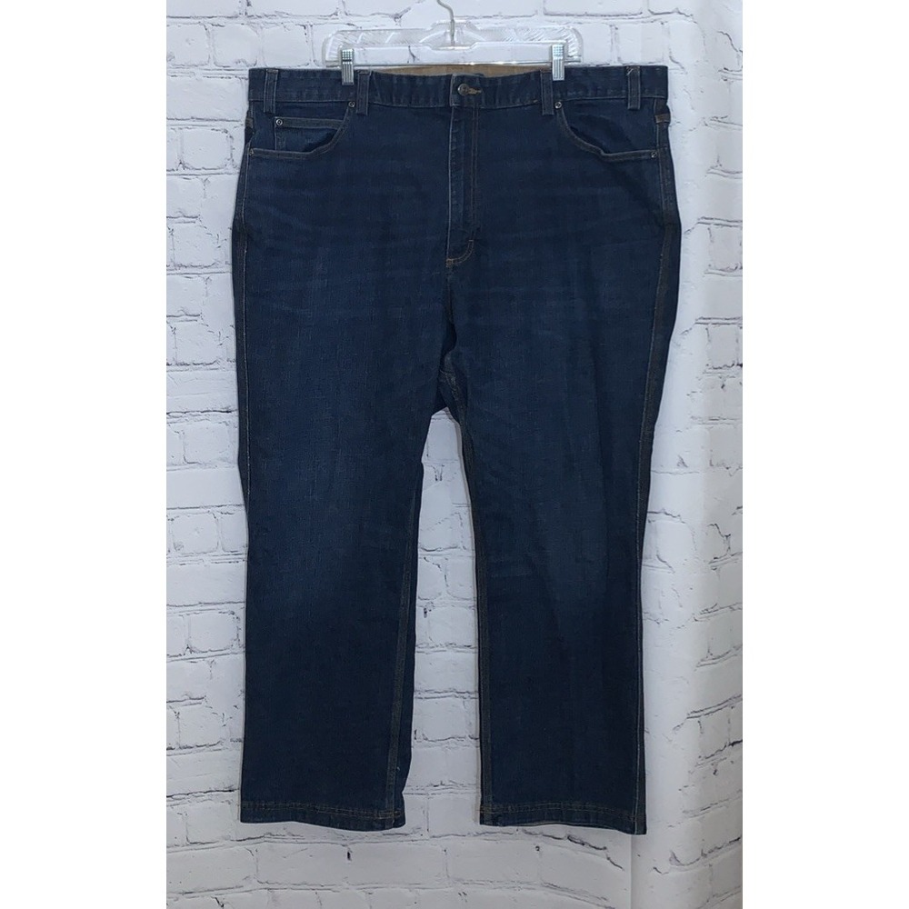 Duluth Trading Jeans Mens 48x30 Flex Ballroom Regular Fit Blue Denim